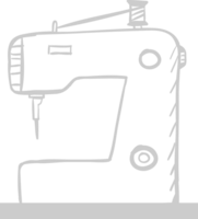 sewing machine outline vector