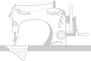 sewing machine outline vector