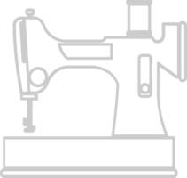 de coser máquina contorno vector