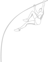 salto alto olímpico vector