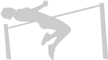 Olympic high jump vector