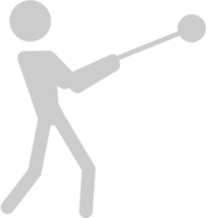 Olympic pictogram throwing vector