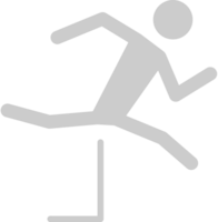 Olympic pictogram obstacle run vector