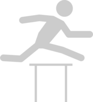 Olympic pictogram obstacle run vector