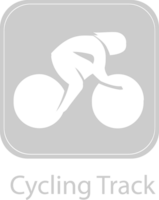 pista de ciclismo pictograma olímpico vector