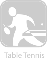 Olympic pictogram tennis table vector