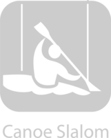 Olympic pictogram canoe slalom vector