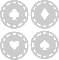 Vegas gambling chip vector