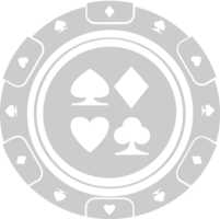 Vegas gambling chip vector