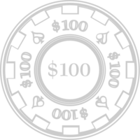 Vegas gambling chip vector