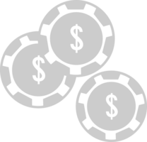 Vegas gambling chip stack vector