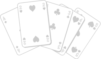 Vegas deck of card vector