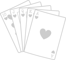 Vegas deck of card vector