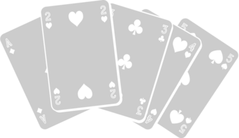 Vegas deck of card vector