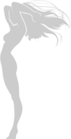 Superhero pose silhouette vector