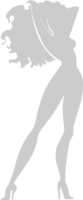 Superhero pose silhouette vector