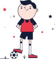 jugador de fútbol vector