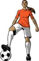 jugador de fútbol vector