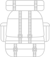 Scout equipment back pack vector
