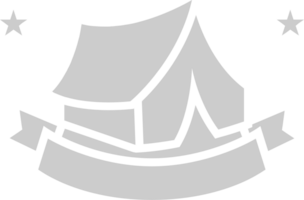 Scout equipment tent vector