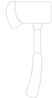 Scout equipment axe vector