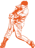 jugador de baseball vector