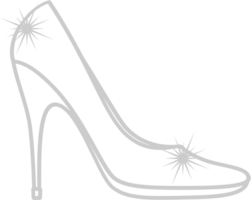 Disney fairy tales shoes glass vector