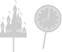 Disney fairy tales castle vector