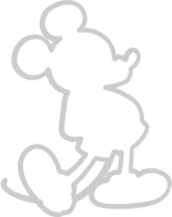 Mickey mouse outline vector