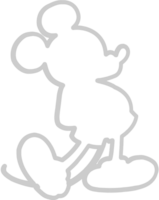 Mickey mouse outline vector