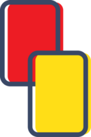 Red and Yellow Card vector