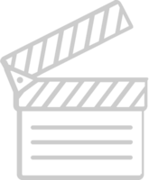 Movie clapper board vector