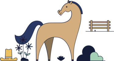 Horse vector