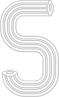 Number 5 vector