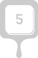 número 5 vector