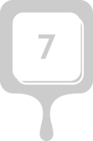 Number 7 vector