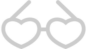 Sunglasses heart vector