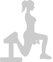 Workout female vector