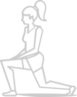 Workout female  vector