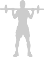 Workout lift dumbell vector