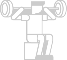 Workout lift dumbell vector