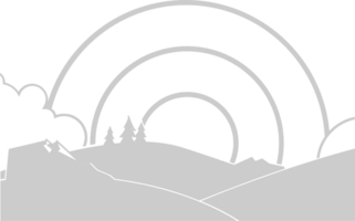 Sunset scenery  vector