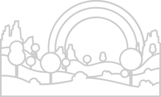 Sunset scenery  vector
