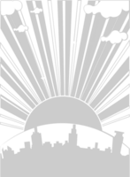 Sunset scenery  vector