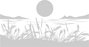 Sunset scenery  vector