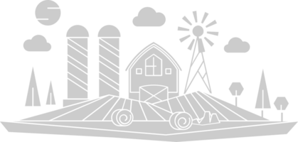 Farm Landscape vector