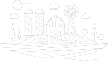 Farm Landscape vector