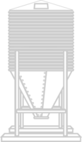 silo de granja vector