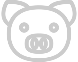 Farm animal pig vector