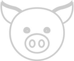 Farm animal pig vector